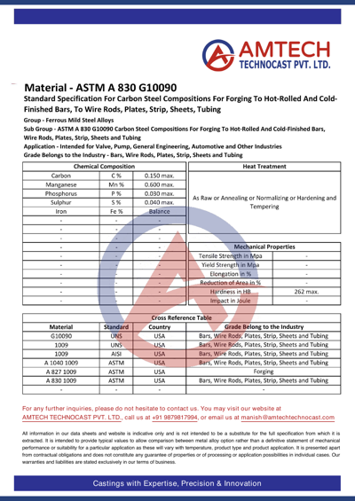 ASTM A 830 G10090