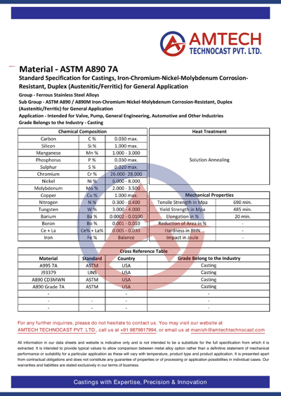 ASTM A890 7A