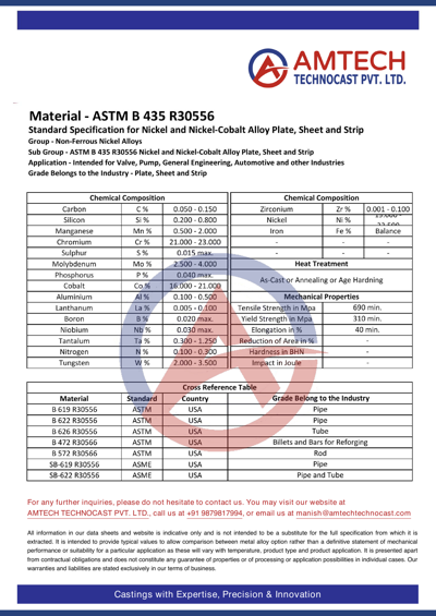 ASTM B 435 R30556